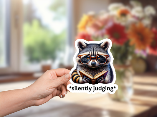 Silently Judging Sticker